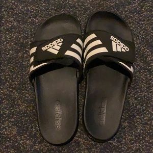 Adidas Slides, Velcro Strap